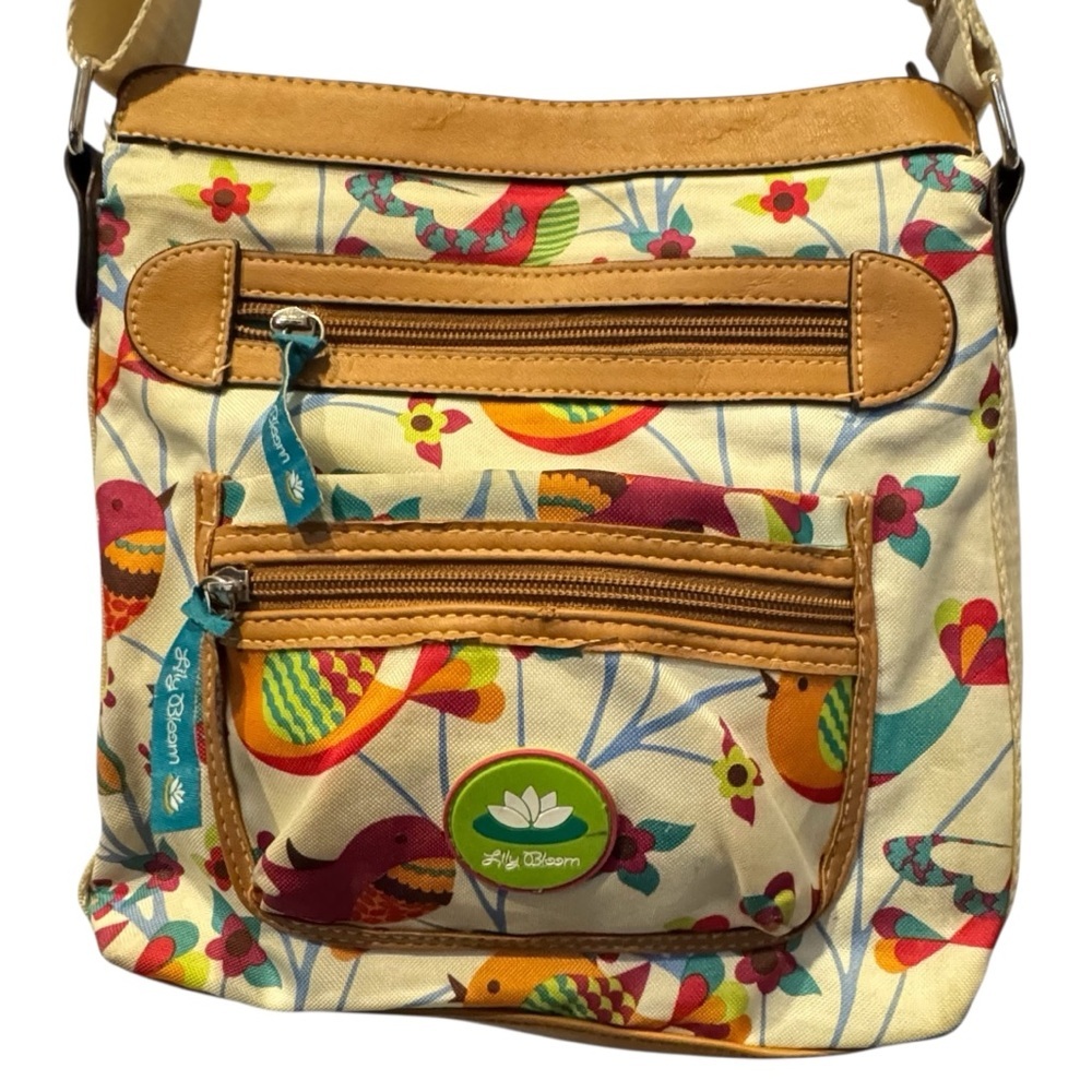 Lily bloom tan Byrd floral Crossbody bag